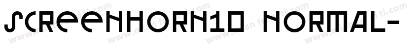 screenhorn10 Normal字体转换